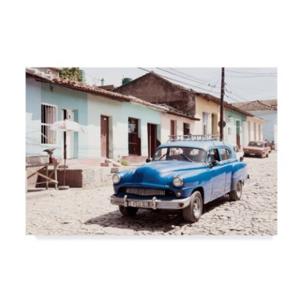Philippe Hugonnard 'Blue Taxi in Trinidad II' Canvas Art, 30x47, Trademark Fine Art, Mfr#: PH00759-C3047GG